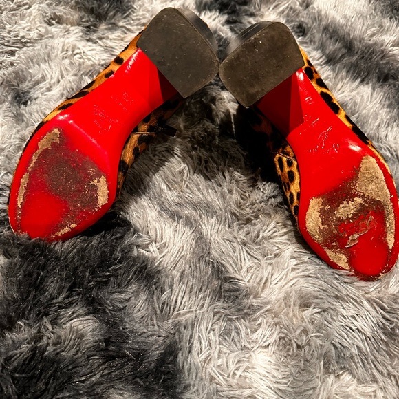 christian louboutin cheetah booties 37.5 - Picture 4 of 5